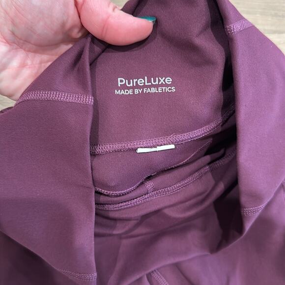 FABLETICS Burgundy Oasis PureLuxe High Waist Pocket Workout Gym Yoga Leggings S - Picture 8 of 12
